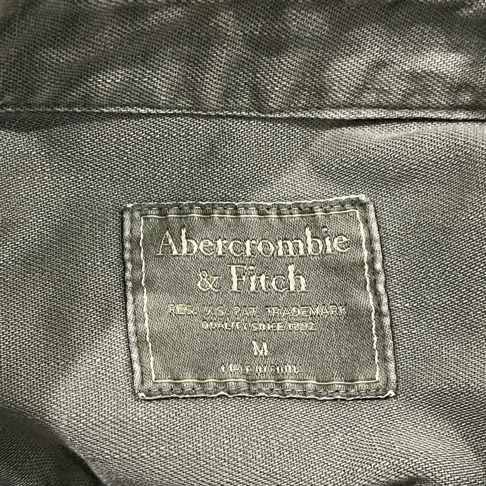Abercrombie & Fitch Shirt Mens Medium Green Long Sleeve Collared Button-Down